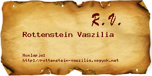 Rottenstein Vaszilia névjegykártya